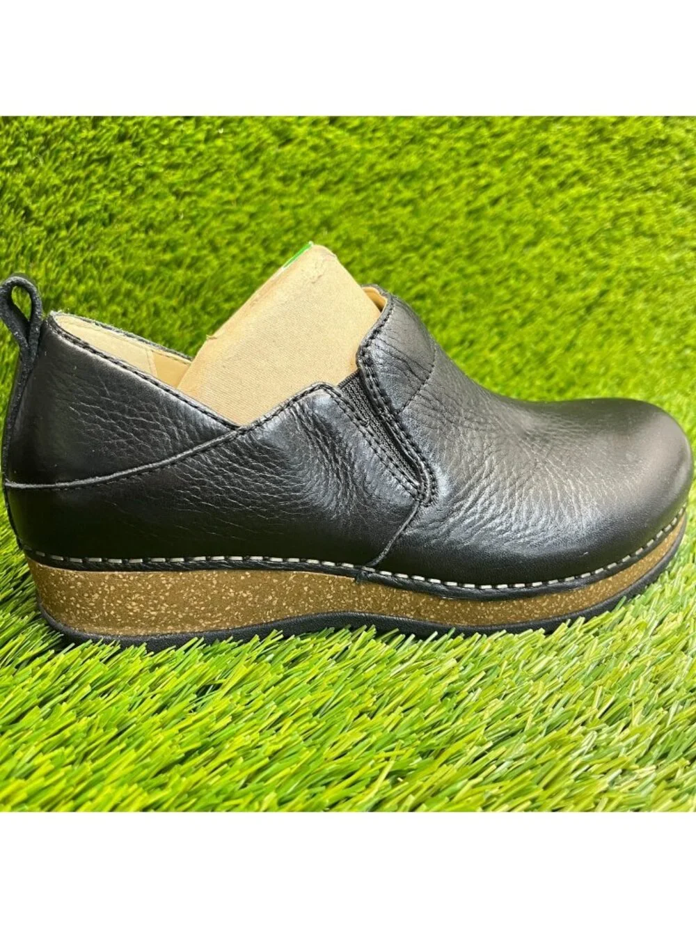 Dansko Meara Womens Size 5.5 Black Classic Leather Professional Clogs Shoes